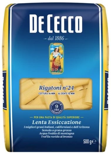 De Cecco Pasta Rigatoni #24 500g