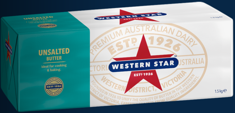 Western Star Butter Unsalted 1.5kg