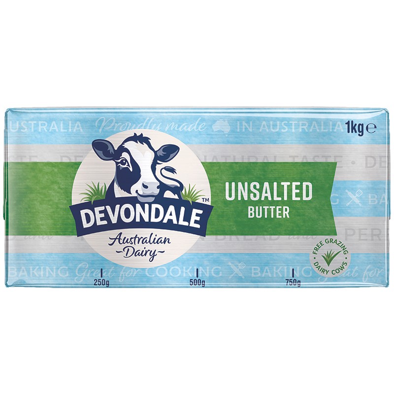 Devondale UNSALTED BUTTER 1KG