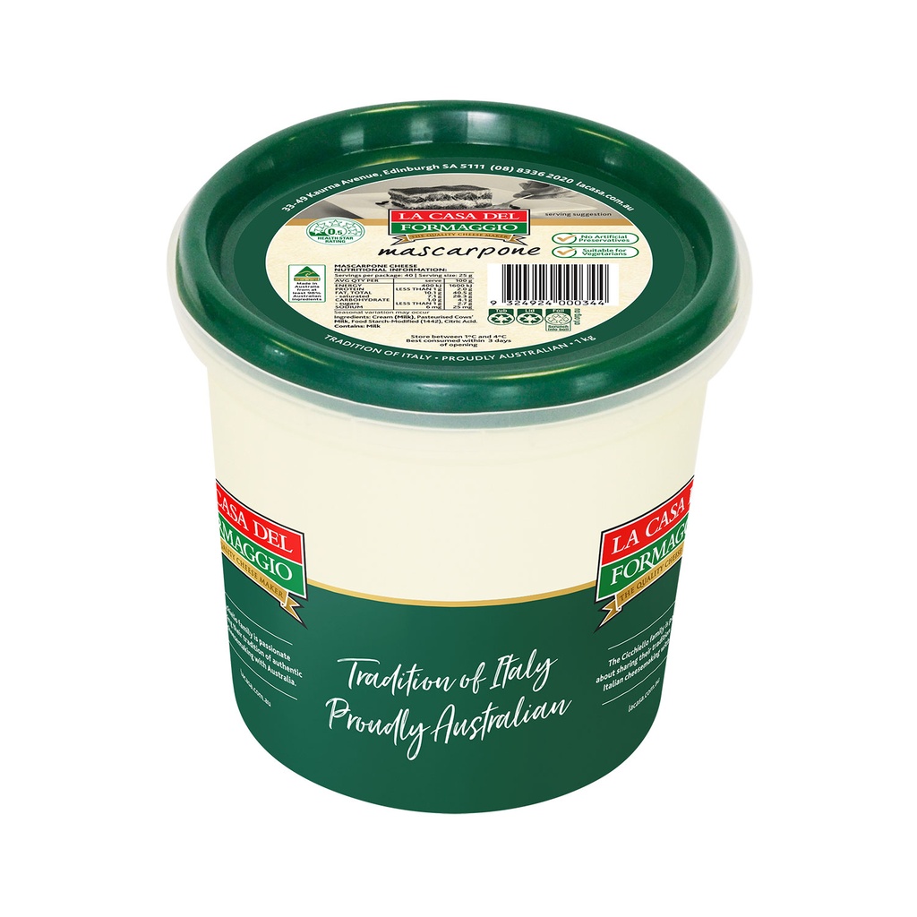La Casa Fresh Mascarpone Cream 1kg
