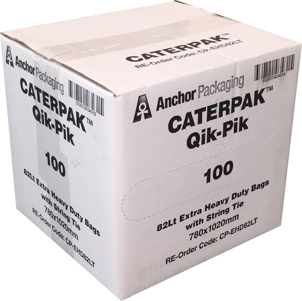 Garbage Bags Qik Pik 82Lt x 100