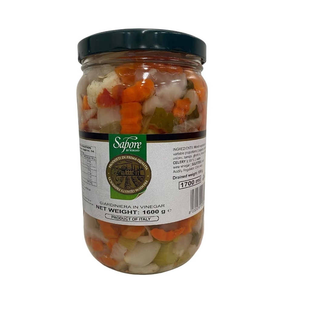 Sapore- Giardiniera Mixed Pickled Vegetables 3kg