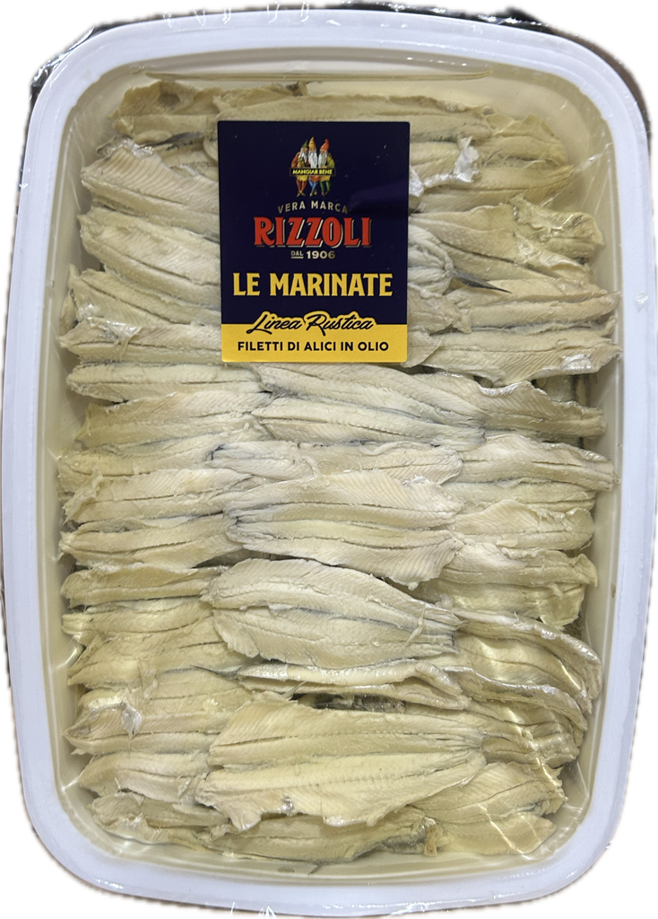 Rizzoli - White Marinated Anchovies In Sunflower Oil 1kg (80259)