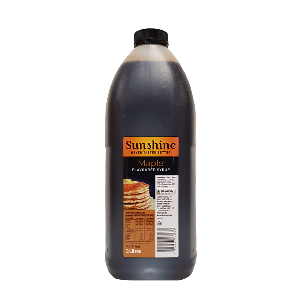Sunshine- Maple Flavoured Syrup 3Lt