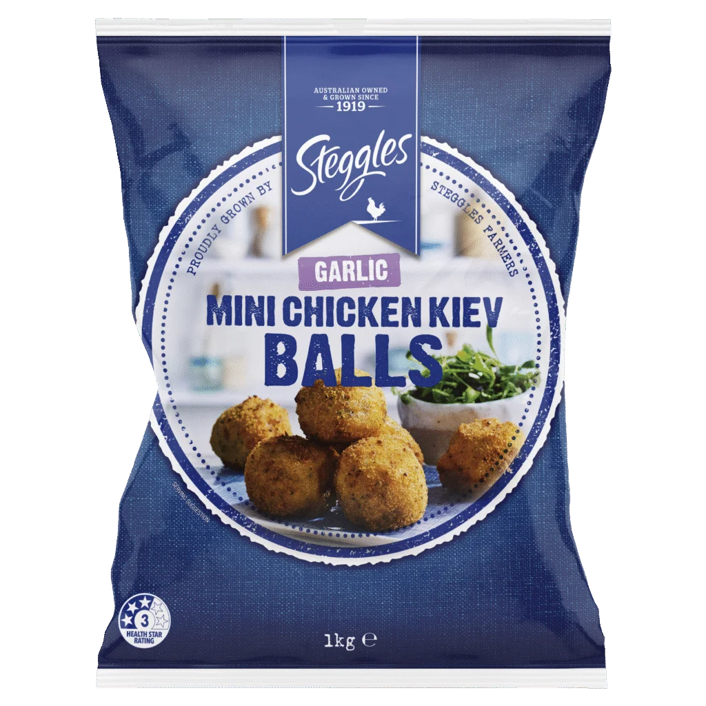 Steggles Mini Kiev Garlic Chicken Balls 1kg