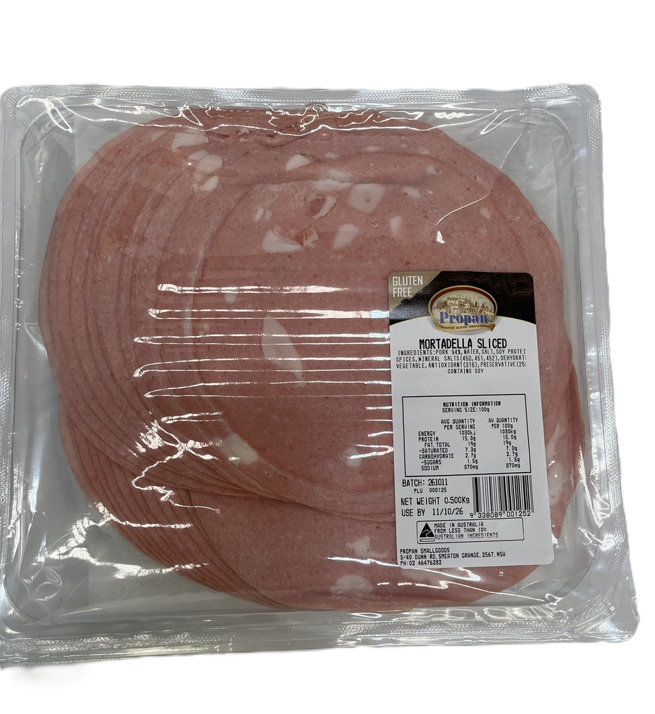 Bulk Sliced Mortadella 500g