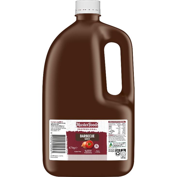 Masterfoods Professional G/Free Barbecue Sauce x4.7kg