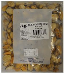NZ A Grade Mussel Meat IQF 1kg