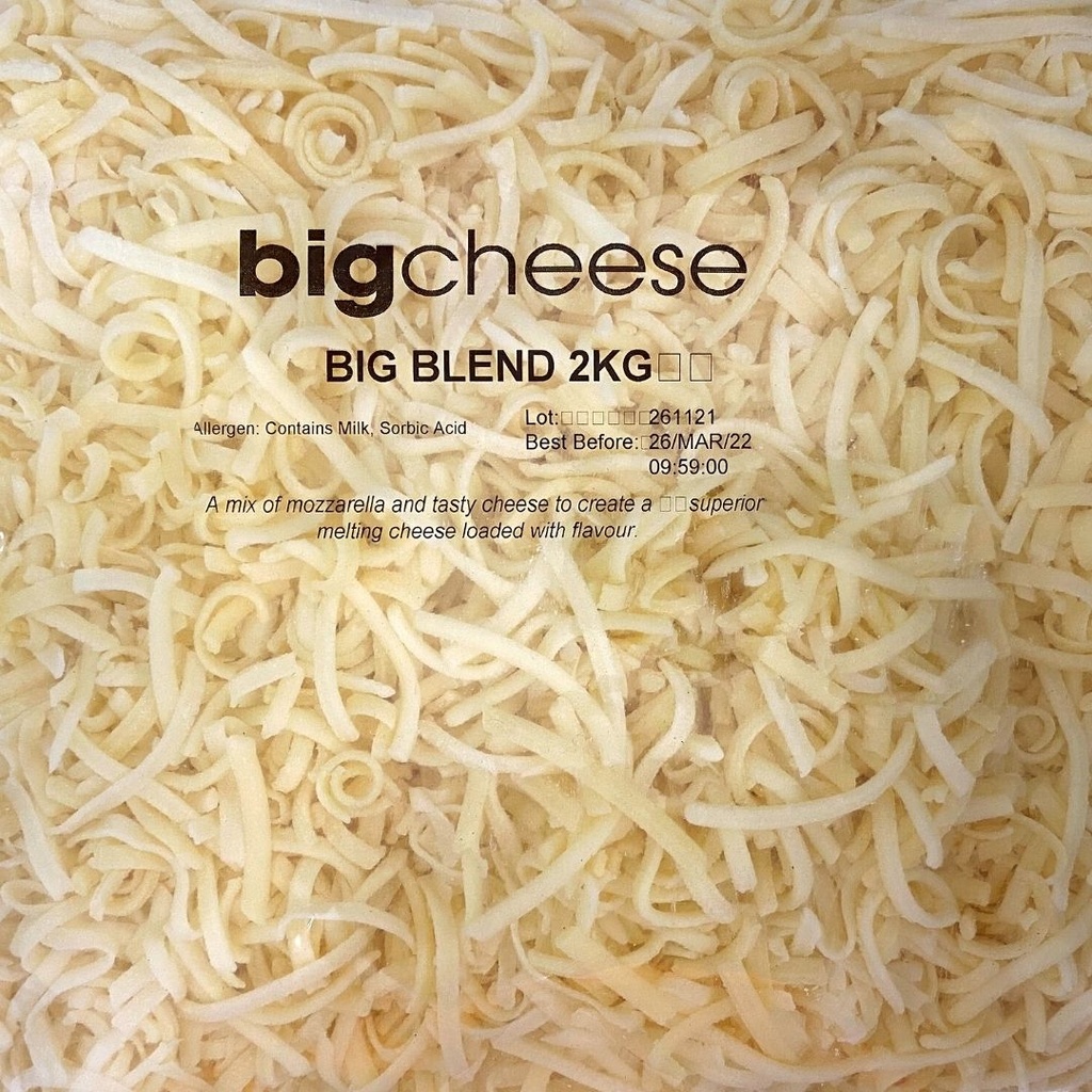 P3 Big Blend Shredded Cheese 2kg (4) [U]