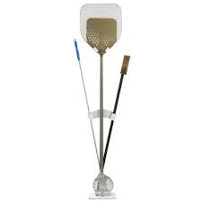 Pizza Peel Rack With Marble Base & Single Side Pole (2 Pcs)