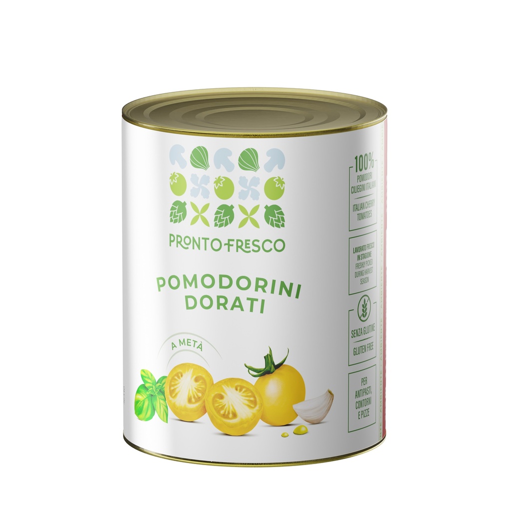 Prontofresco Pomodorini Dorati (Yellow Cherry Semidried Tomatoes) 750g