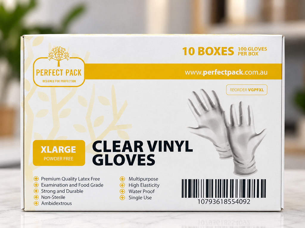Gloves Vinyl Extra Large Powered Free x100