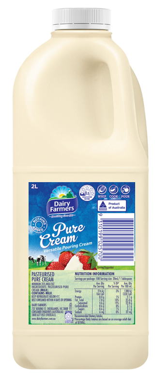 Dairy Farmers- Pure Cream 2L