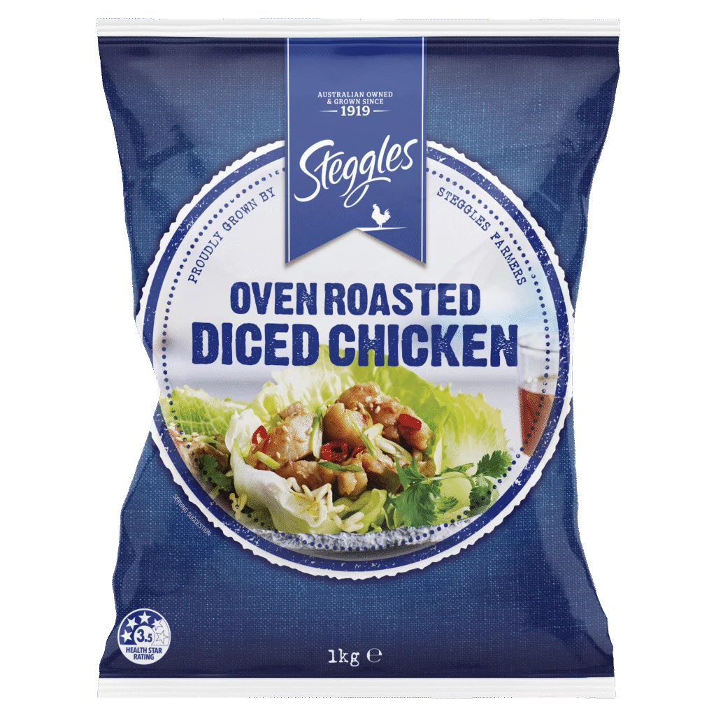 Steggles Roasted Diced Chicken Meat 1kg