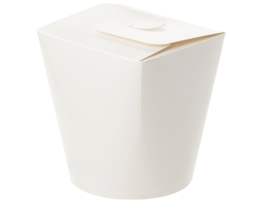 ROUND NOODLE WHITE FOOD PAIL 32OZ  X 250