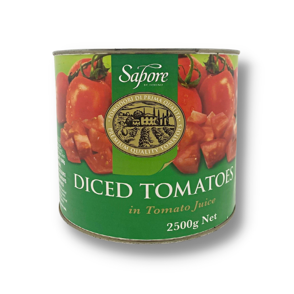 SAPORE DICED / CHOPPED TOMATOES 2500G x 6 [B]