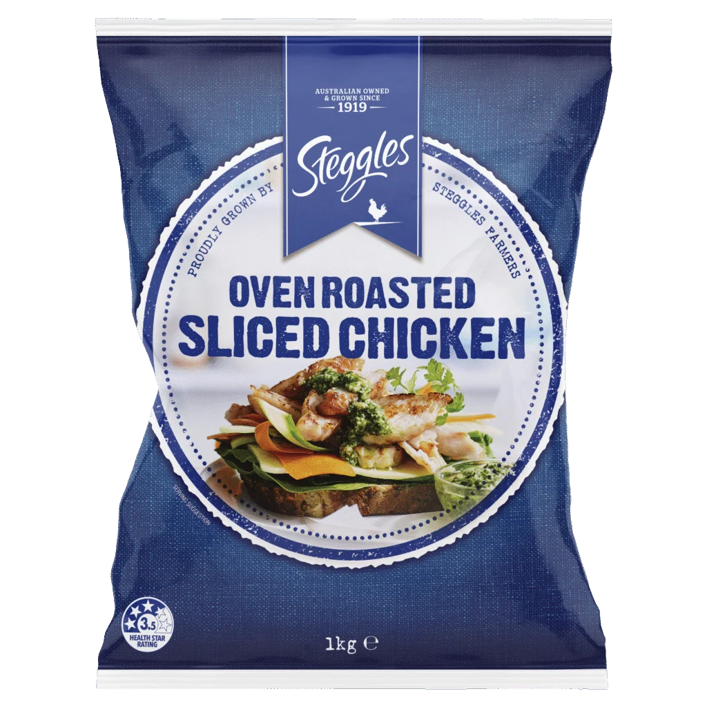 Steggles Sliced Free Flow Chicken 1kg
