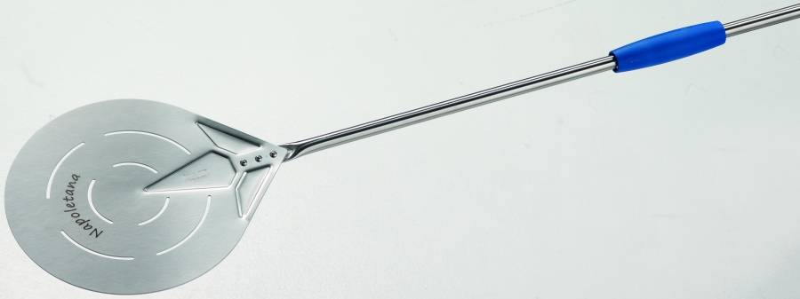 Stainless Steel Round Perforated Napoletana Pizza Peel 17cm
