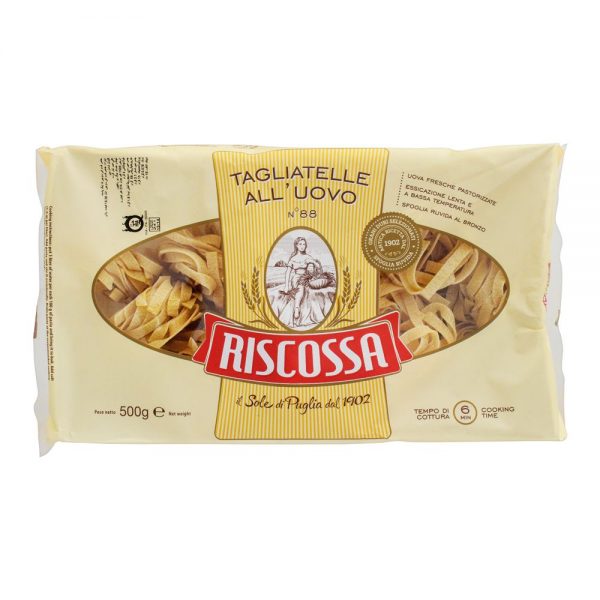 Riscossa- Tagliatelle Egg Pasta (188) 12 x 500g