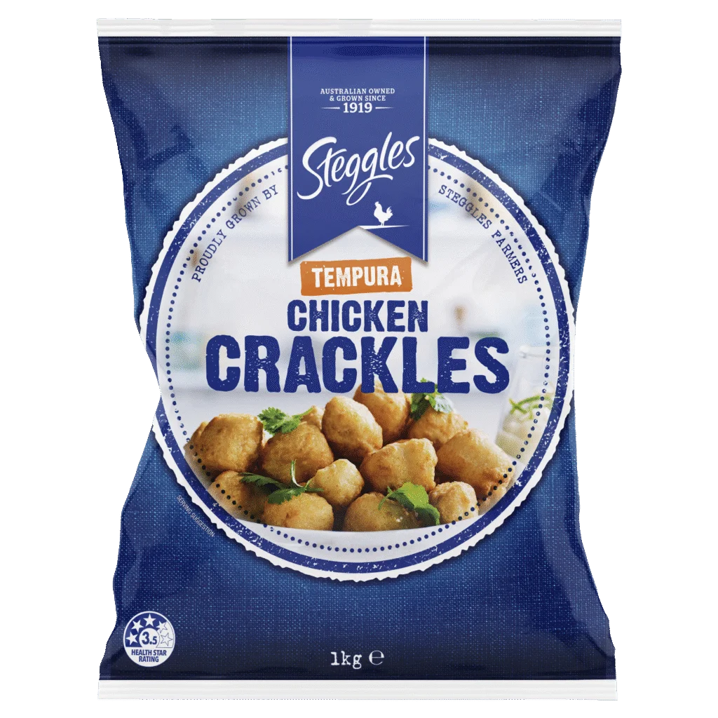 Steggles Tempura Chicken Breast Crackles 1kg