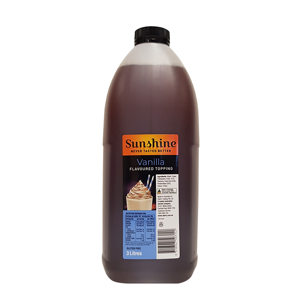 Sunshine- Vanilla Topping 3Lt