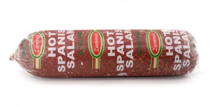 ZAMMIT SPANISH HOT SALAMI 2.7KG R/W (2) [K]