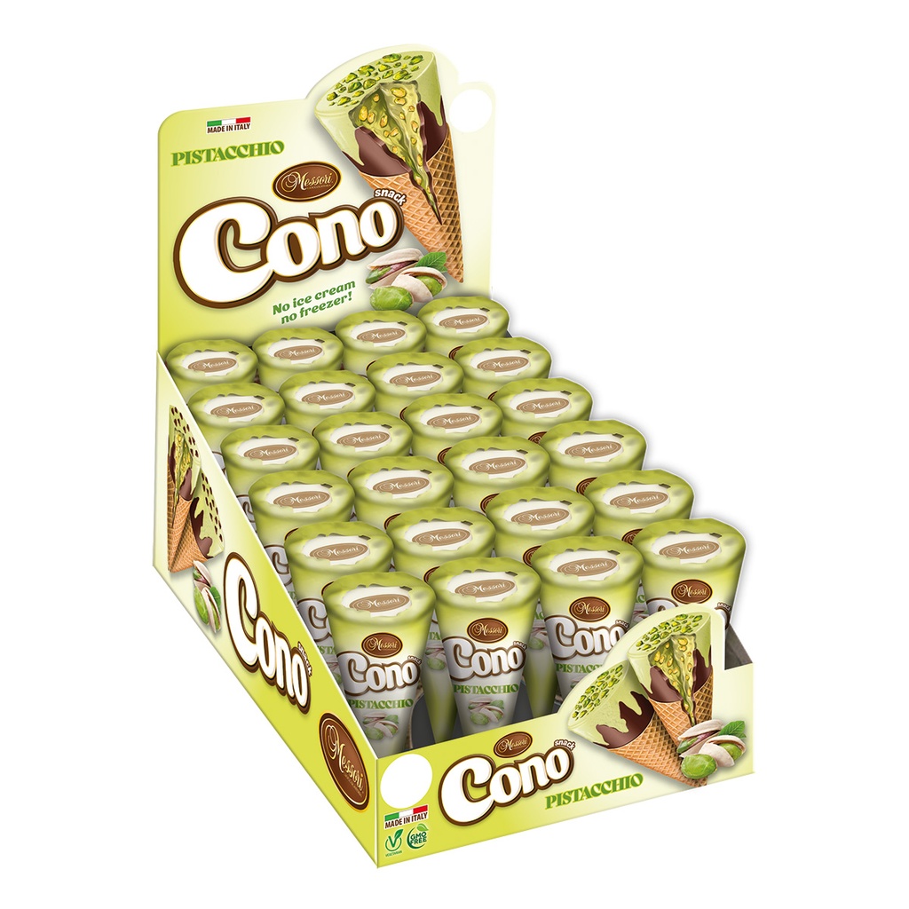 Messori- Pistachio Cones (4x24) x 25g (96Pc)* (1360)