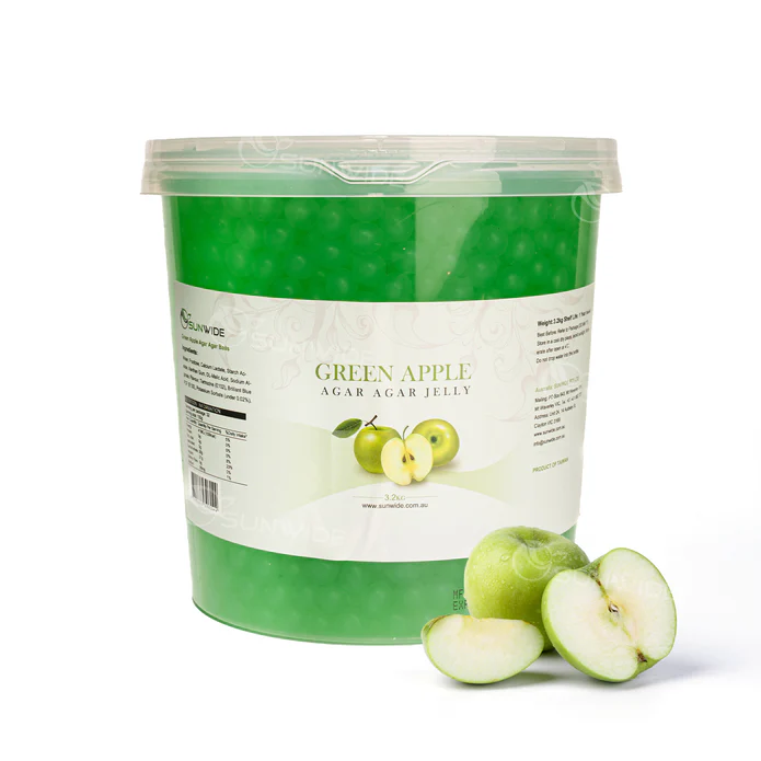 Agar Agar Balls Green Apple 3.2kg