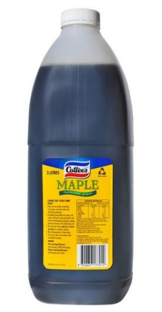 cottees MAPLE SYRUP 3LT