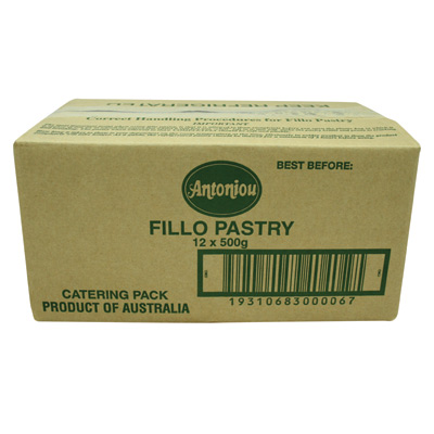 [ANTFILPASCAT500-B] Antoniou- Filo Pastry Caters Pack 12 x 500g
