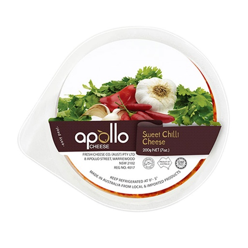[APOCRECHESWECHI125-B] Apollo- Cream Cheese Sw Chilli 12 x125g