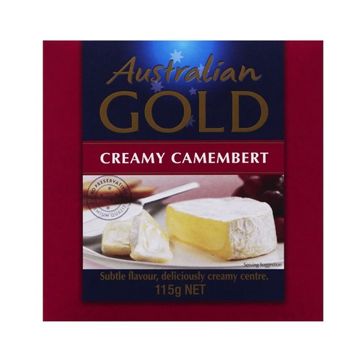[AUSGOLCAMLL115-B] Australian Gold- Camembert Long Life 12 x 115g
