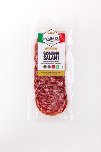 [BARRETCASMIL100-B] Barbaro Retail Salami Casalingo Mild Sliced 12 x 100g
