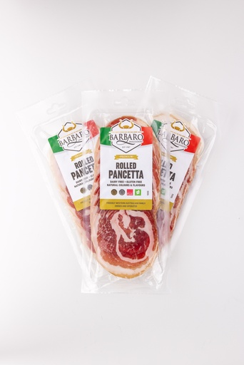 [BARRETPANROL100-B] Barbaro Retail Pancetta Rolled Sliced 12 x 100g