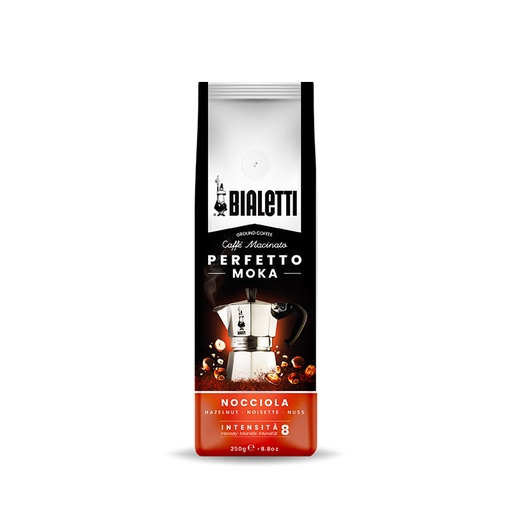 [BIACOFHAZ250-B] Bialetti- Perfetto Moka Hazelnut 6 x 250g (96080515)