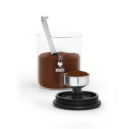 [BIACOFJAR-U] Bialetti- Coffee Glass Jar With Moka Top* (DCDESIGN07)