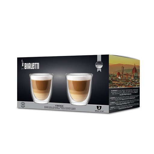 [BIADWGLAFIR200-B] Bialetti- Firenze 200ml 2Pc Gift Set * (DBW012)