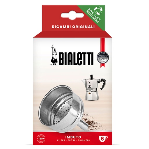 [BIAFUN6] bialetti 800135 funnel 6 cups x 6* [B]