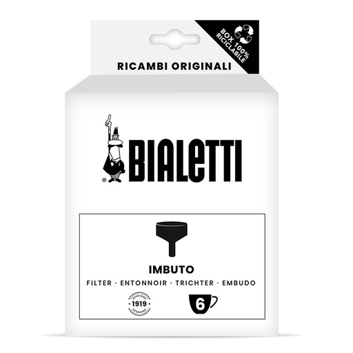 [BIAFUNIND6-B] Bialetti- Funnel New Moka Induction 6 Cups x 6* (800126)