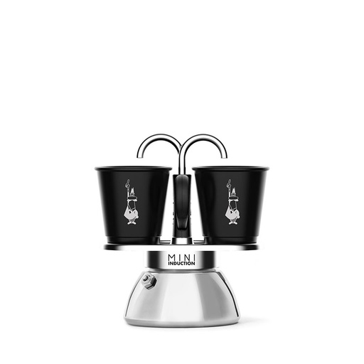 [BIAMINBICBLK2] bialetti 7310 set mini induction black+2 bicchierini* [U]