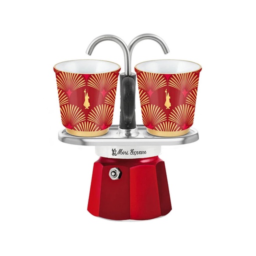 [BIAMINBICGLA2-U] Bialetti- Set Mini Express Glamour +2 Bicchierini* (4979)