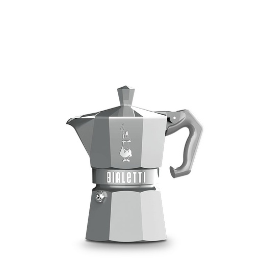 [BIAMOKEXCSIL3] bialetti 9053 moka exclusive silver 3 cup* [U]