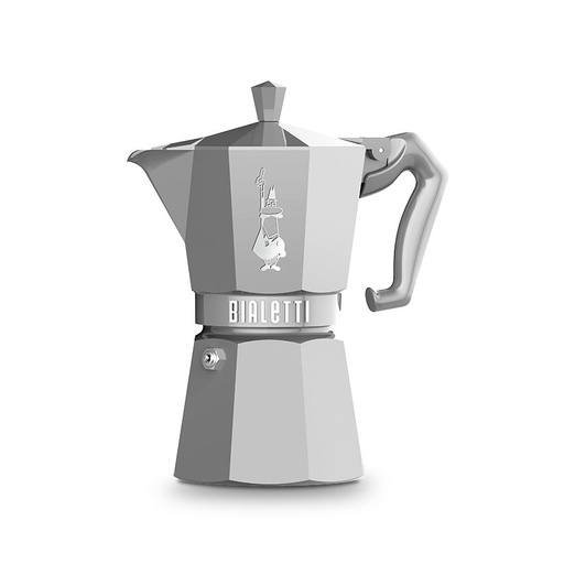 [BIAMOKEXCSIL6-UC4] Bialetti- Moka Exclusive Silver 6 Cup* (9054)