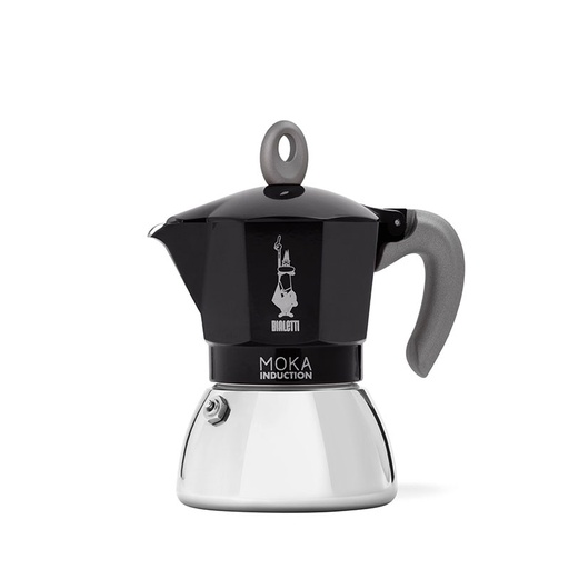 [BIAMOKINDBLK6-UC4] Bialetti- Moka Induction Black 6 Cup* (6936)