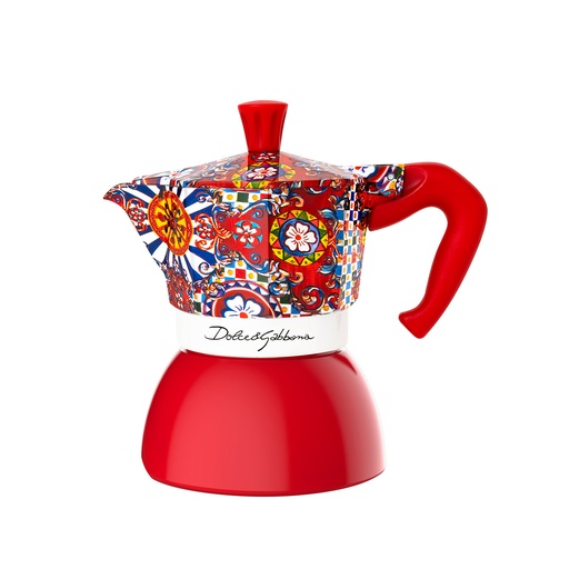 [BIAMOKINDDG4-UC4] Bialetti- Moka Induction D&G 4 Cup* Red (5339)