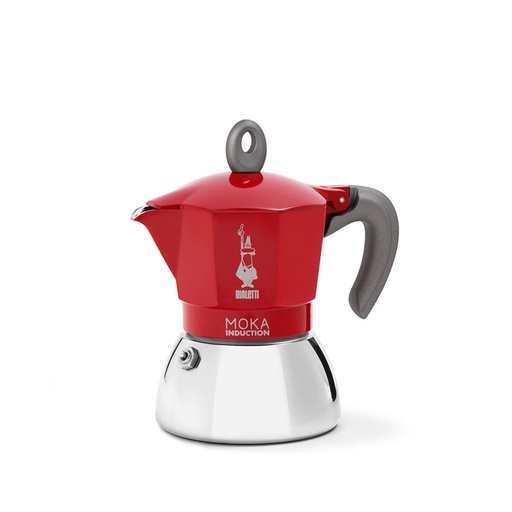[BIAMOKINDRED4-UC4] Bialetti- Moka Induction Red 4 Cup* (6944)
