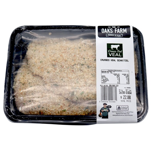 [BUTCRULAMCUT1KG-K] The Oaks Retail Trays Crumbed Lamb Cutlets Retail 500gm