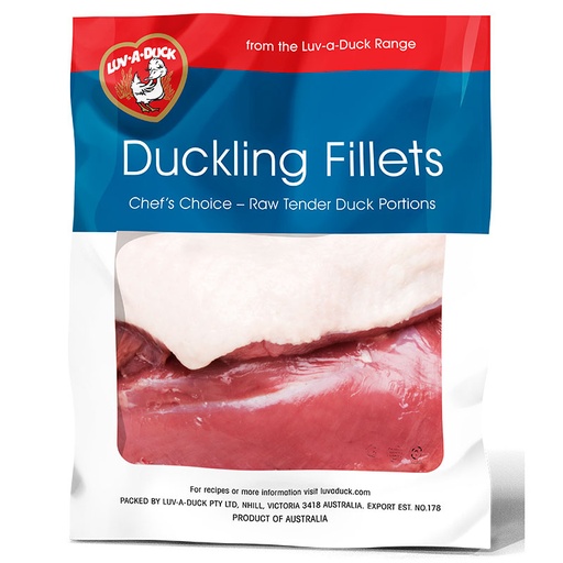 [BUTLUVDUCBREFIL-K] Duck Breast Fillets 1 kg/ 4 x 250 gm 