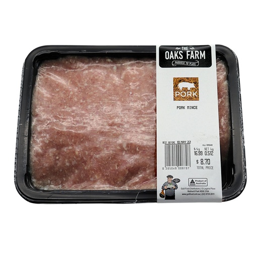 [BUTRETPORVEAMIN-K] The Oaks Retail Trays Pork Veal Mince 500gm