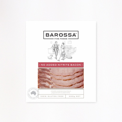 [BVBACNIT250-B] Barossa Valley- Bacon Nitrate Free 10 x 200g